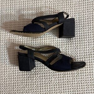 Vintage Portia Block Heeled Sandals